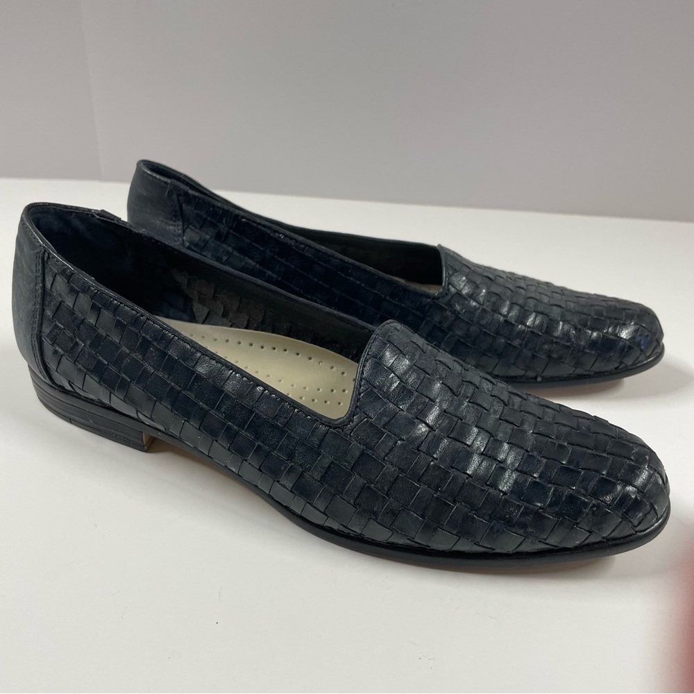 Trotters Navy Blue Woven Flats Loafers Women’s Size 7SS (Extra Narrow)